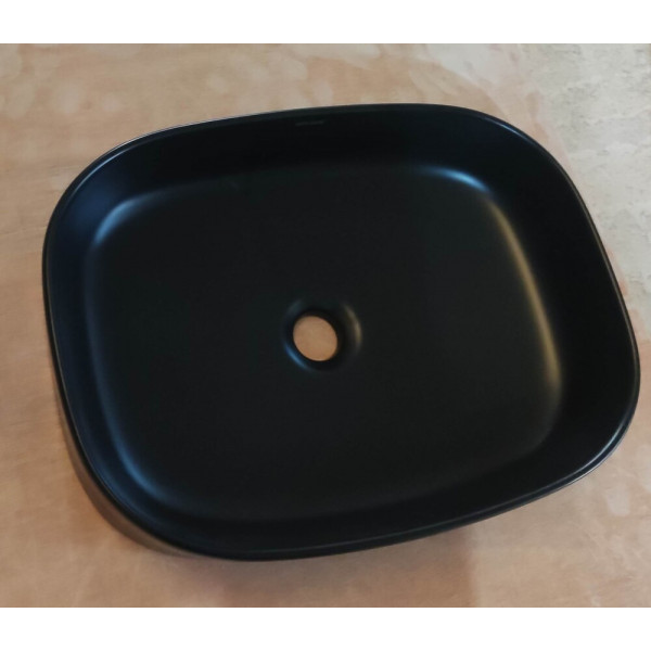 Раковина накладна Mixxus Premium BEVEL-0103 BLACK 510х370х120mm (MP6520)