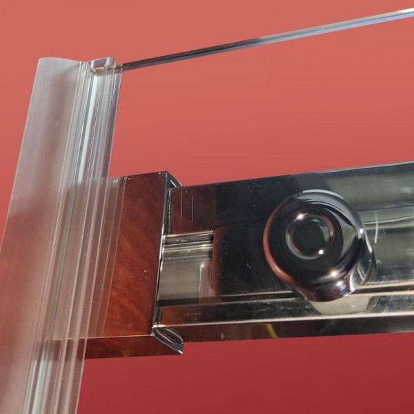 Двері в нішу Koer SR SD02-120x200-TR-01 прозоре скло Easy Clean 8мм, хром (KR5384)