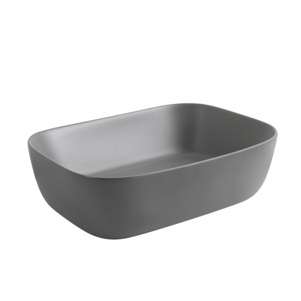 Раковина накладна Mixxus Premium DIVERSE-0116 GRAY 455x330x135mm (MP6651)