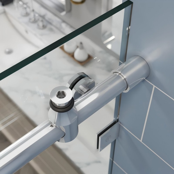 Двері в нішу Koer SR SD06-120x220-TR-01 прозоре скло Easy Clean 8мм, хром (KR5367)