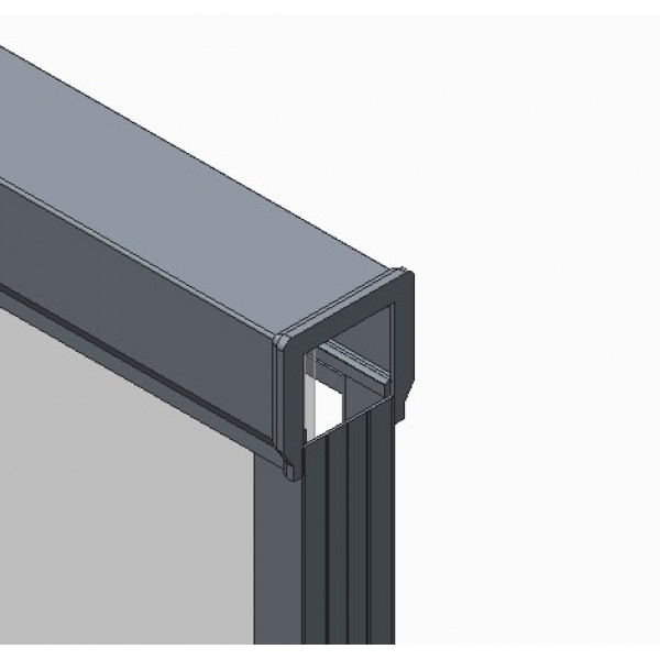 Двері в нішу Koer SR SD03-140x200-TR-01 прозоре скло Easy Clean 8мм, хром (KR5385)