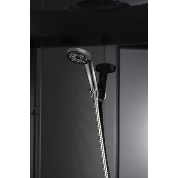 Бокс душовий без гідромасажу Mixxus STRONG SB01-90x90x215-GR SATIN з високим піддоном (MI6885)