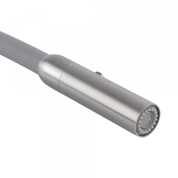 Кухонний змішувач з силіконовим виливом KOER KI-70005-02 (нерж. сталь) (KR3388)