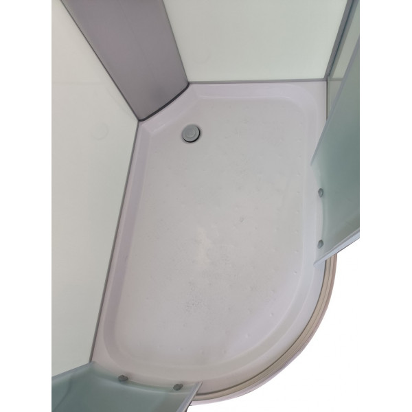 Бокс душовий без гідромасажу Mixxus WAVE SB02-120x80x215-R-FB SATIN з низьким піддоном (MI6893)