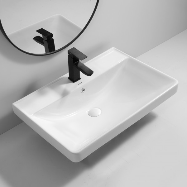 Раковина меблева MIXXUS PREMIUM STYLE-1502 700х480х190mm з отвором під змішувач та переливом (MP6499)