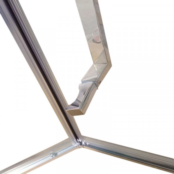 Душова кабіна без піддону Koer SR SC06-100x100x200-TR-01 прозоре скло Easy Clean 8мм, хром (KR5365)