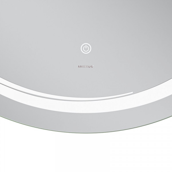 Дзеркало Mixxus Premium WAVE MC04-90 з Led Touch, Anti-fog, димером (3-6,5kK) (MP6637)