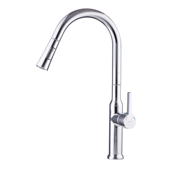 Змішувач для кухні з висувним виливом Mixxus Premium PULL 014 (MI6958)