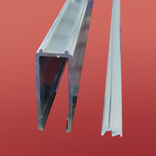 Душова перегородка Koer SR SP02-100x200-TR-07 Walk-In прозоре скло Easy Clean 8мм, графіт (KR5397)