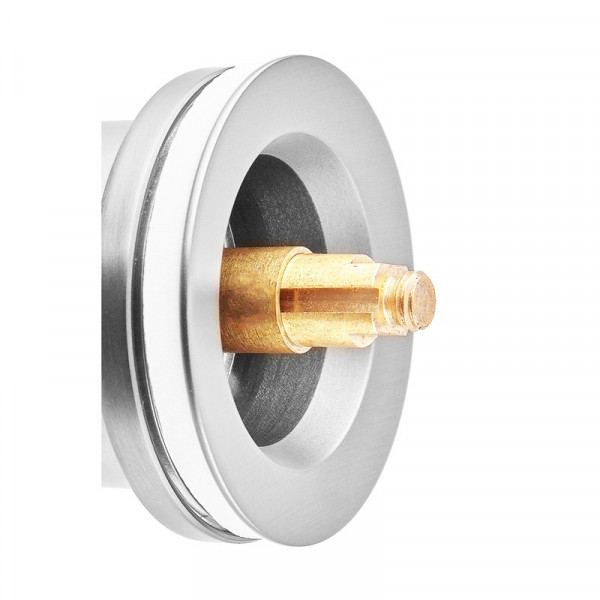 Донний клапан для раковини універсальний (з/без переливу) Koer PW-01-01 автоматичний (Click-Clack) (Колір хром) 1 1/4'' (KR3400)