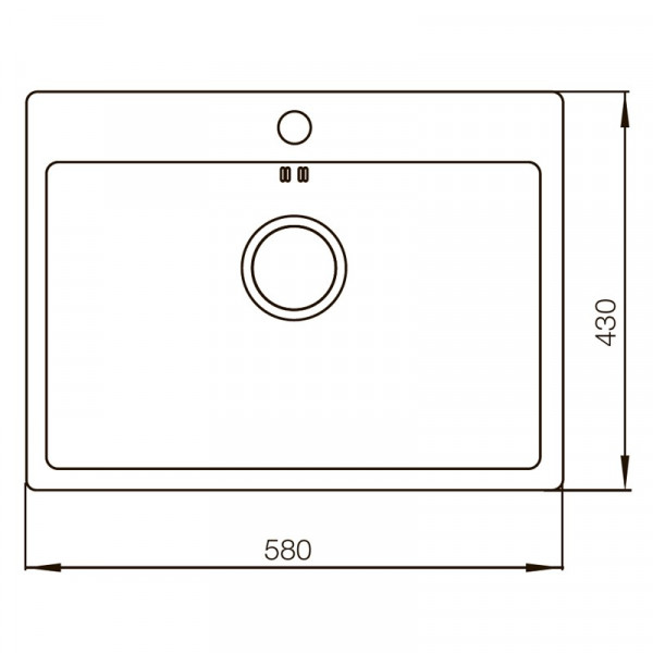 Мийка MIXXUS Бронзова MX5843-200x1.0-PVD (MX0577)