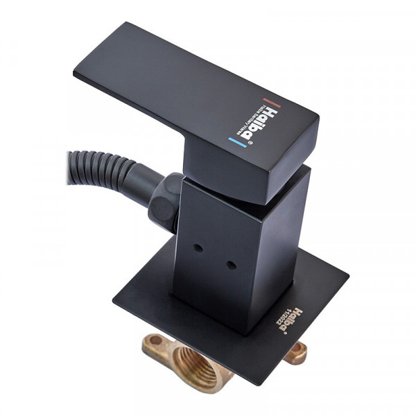 Змішувач для гігієнічного душу Haiba Kubus 002 (Inner) Black (HB3952)