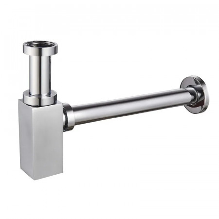 Сифон для раковини Koer BT-02-01 без випуску (під донний клапан) без ревізії (Колір хром) 1 1/4'' (KR3411)