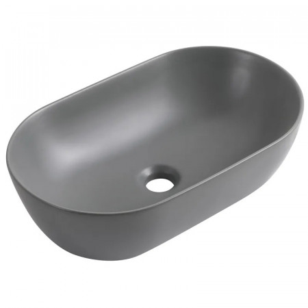 Раковина накладна Mixxus Premium ELLIPSE-0109 GRAY 500x300x140mm (MP6653)