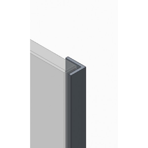 Двері в нішу Koer SR SD04-120x200-TR-07 прозоре скло Easy Clean 10мм, графіт (KR5388)