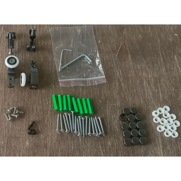 Душова кабіна без піддону Koer SR SC09-90x90x200-L-TR-07 прозоре скло Easy Clean 6мм Графіт (KR5685)