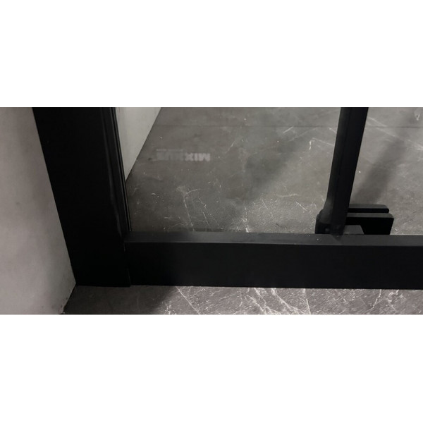 Душова кабіна без піддону Mixxus Premium Quadro SC01-120x80x195-TR Black прозоре скло 6мм (MI8293)