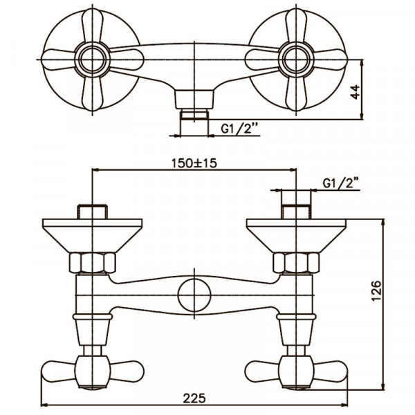 Змішувач для душа Haiba Dominox 003 (HB0060)