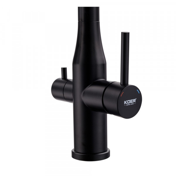 Змішувач для кухні Koer KI-72024-05 з виходом для питної води (нерж. сталь) (KR5012)