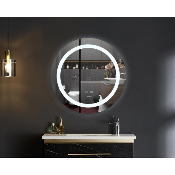 Дзеркало Mixxus PLAIN MC03-60 з Led Touch, Anti-fog, димером, регулятором яскравості (MI6662)