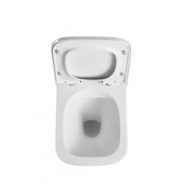 Унітаз підвісний Mixxus Premium Quadro-0302-R 530x360x365mm, система змиву Rimless (MP6454)