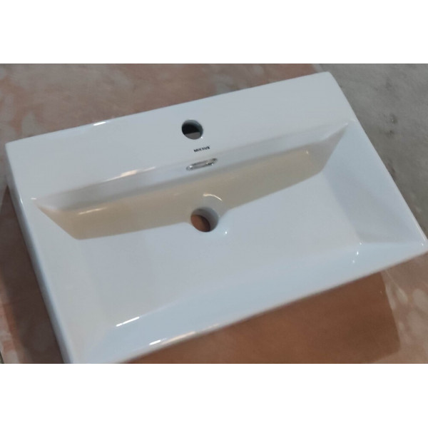 Раковина підвісна Mixxus Premium QUADRO-0206 600х360х130mm з отвором під змішувач та переливом (MP6509)