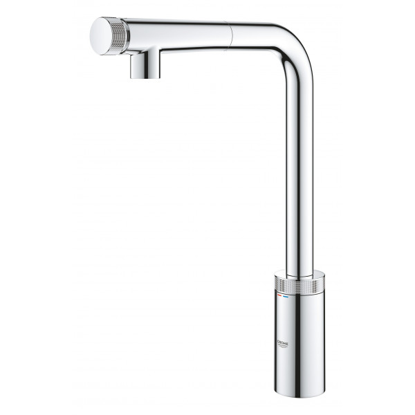 Змішувач для кухні з висувним виливом Grohe Eurosmart New (31613000)