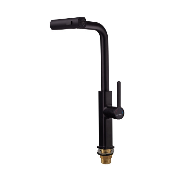 Змішувач для кухні з висувним виливом Mixxus Premium HAMMER 014 BLACK (MI6954)