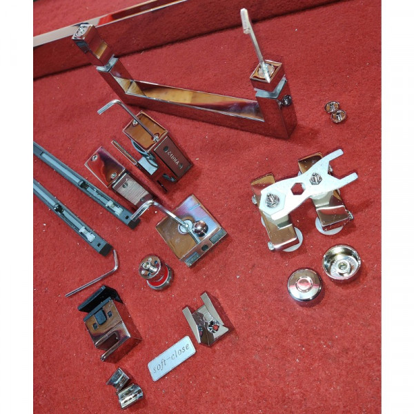 Двері в нішу Koer SR SD02-140x200-TR-01 прозоре скло Easy Clean 8мм, хром (KR5383)