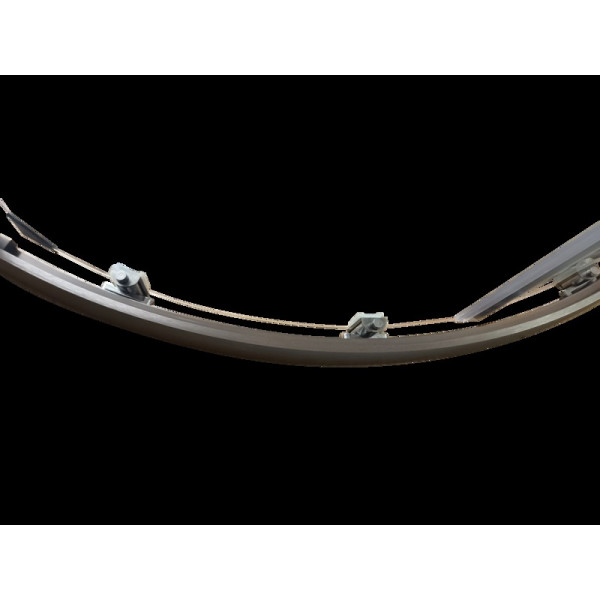 Душова кабіна без піддону Koer SR SC04-90x90x195-TR-07 прозоре скло Easy Clean 5мм, графіт (KR5362)