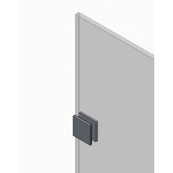 Бічна стінка до кабіни Koer SR SW04-80x200-TR-01 прозоре скло Easy Clean 10мм, хром (KR5389)