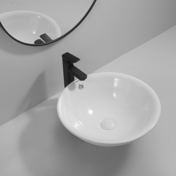 Раковина врізна на стільницю MIXXUS PREMIUM TOPPER-1601 470х470х180mm з переливом (MP6571)