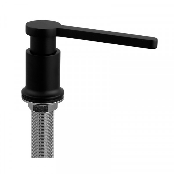 Дозатор для мийного засобу врізний Koer SDB-03-05 300 мл (колір чорний) (KR5633)