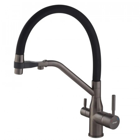 Змішувач для кухні Mixxus Premium Gravity 021 GRAPHITE REFL.BLACK (MI6979)