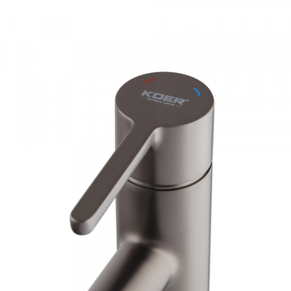Змішувач для умивальника Koer KB-10029-07 Колір графіт (KR5495)