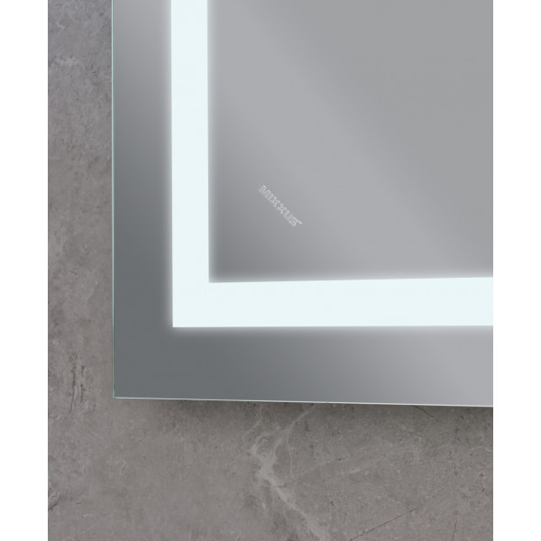 Дзеркало Mixxus WARM MR12-80x60-Reverse з Led Touch, Anti-fog, димером, регулятором яскравості (MI6672)