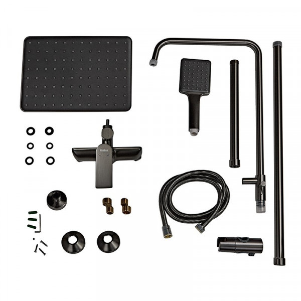 Душова колона із змішувачем та подовжувачем у комплекті Haiba Alex 003-J Graphite (HB3996)