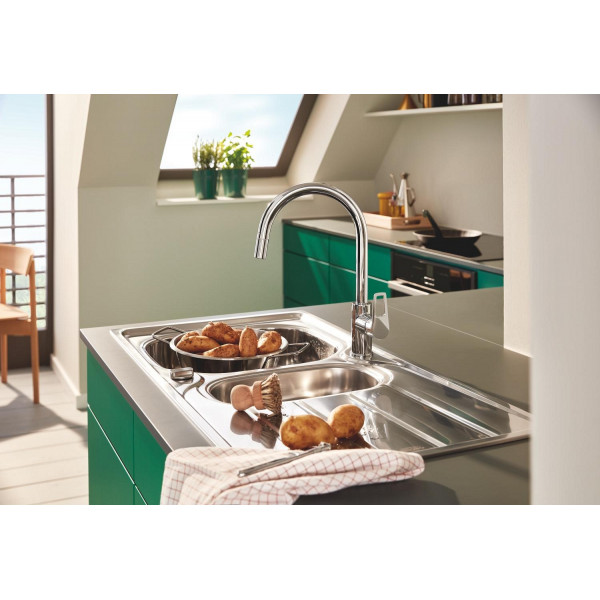 Одноважільний змішувач для кухні Grohe BauLoop New (30543000)