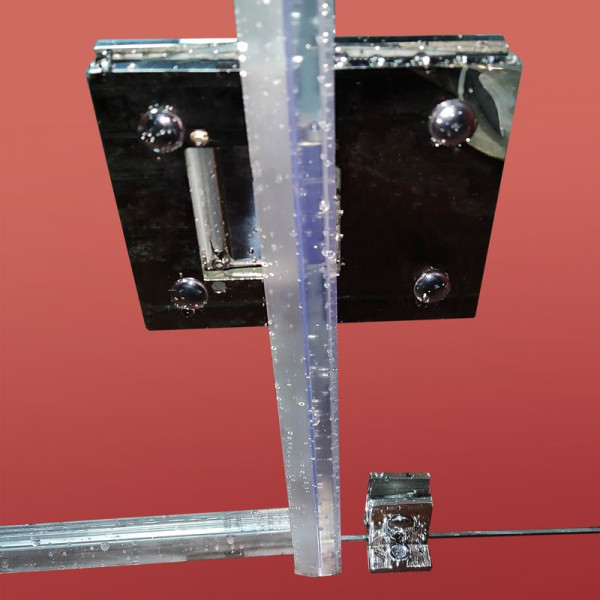 Бічна стінка до кабіни Koer SR SW04-90x200-TR-01 прозоре скло Easy Clean 10мм, хром (KR5390)