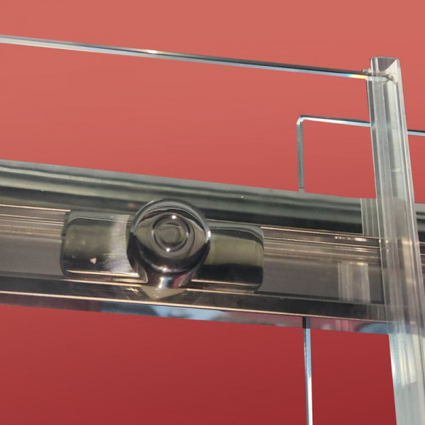 Двері в нішу Koer SR SD02-140x200-TR-01 прозоре скло Easy Clean 8мм, хром (KR5383)