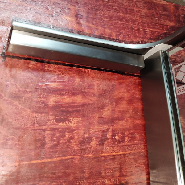 Душова перегородка Koer SR SP02-100x200-TR-07 Walk-In прозоре скло Easy Clean 8мм, графіт (KR5397)