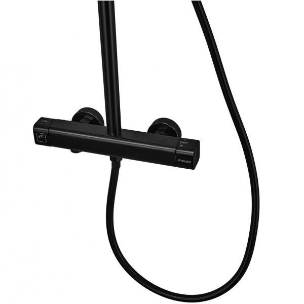 Душова колона зі змішувачем з алюмінію CHAMPION PBC-009-J BLACK, 3 режими (CH6546)