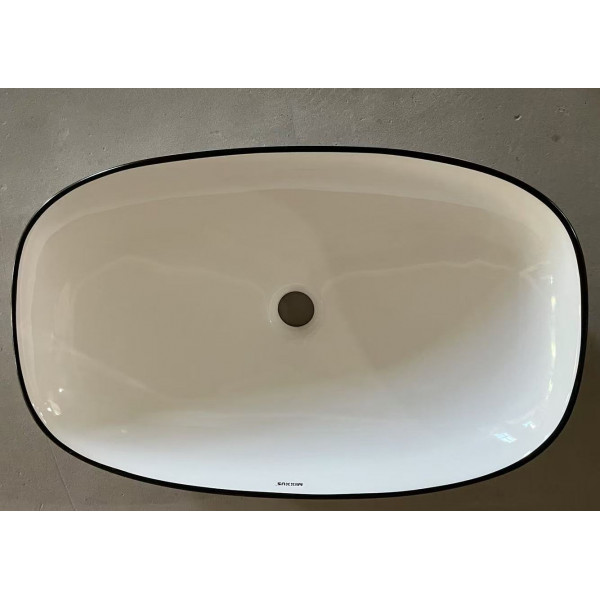 Раковина накладна Mixxus Premium DIVERSE-0111 EDGE BLACK 600х380х140mm (MP6562)