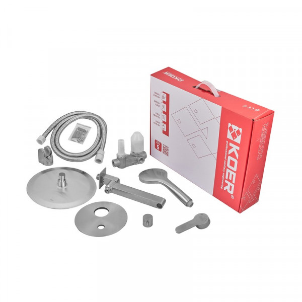 Вбудована душова система Koer KI-66016-02 (з нерж. сталі) (Колір нерж) (KR4792)