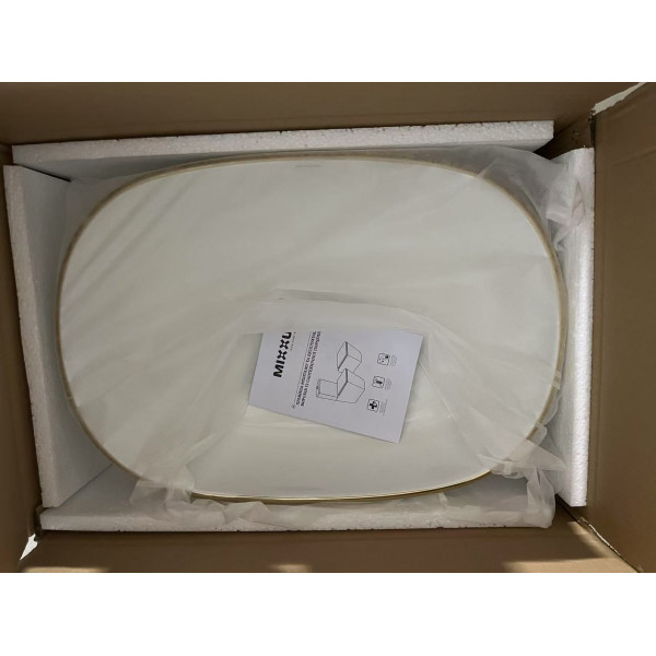 Раковина накладна Mixxus Premium ELLIPSE-0105 EDGE GOLD 600х400х150mm (MP6564)