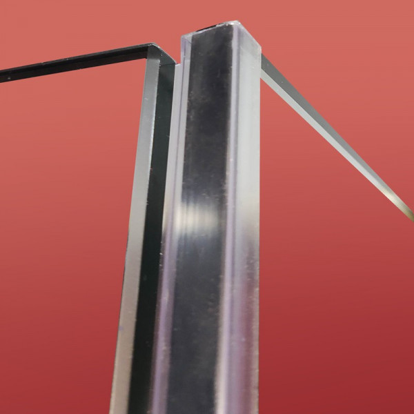 Бічна стінка до кабіни Koer SR SW04-80x200-TR-01 прозоре скло Easy Clean 10мм, хром (KR5389)