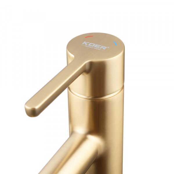 Змішувач для умивальника Koer KB-10029-12 Колір матове золото (KR5501)