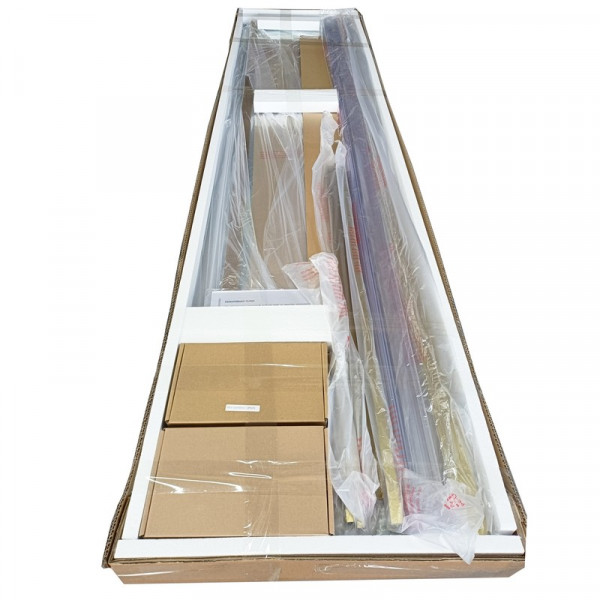 Душова кабіна без піддону Koer SR SC03-90x90x200-TR-12 прозоре скло Easy Clean 6мм, матове золото (KR5358)