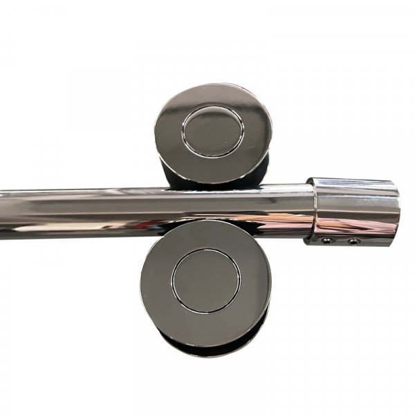 Двері в нішу Koer SR SD06-140x220-TR-01 прозоре скло Easy Clean 8мм, хром (KR5368)