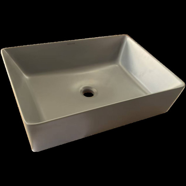 Раковина накладна Mixxus Premium QUADRO-0108 GRAY 550x390x145mm (MP6652)